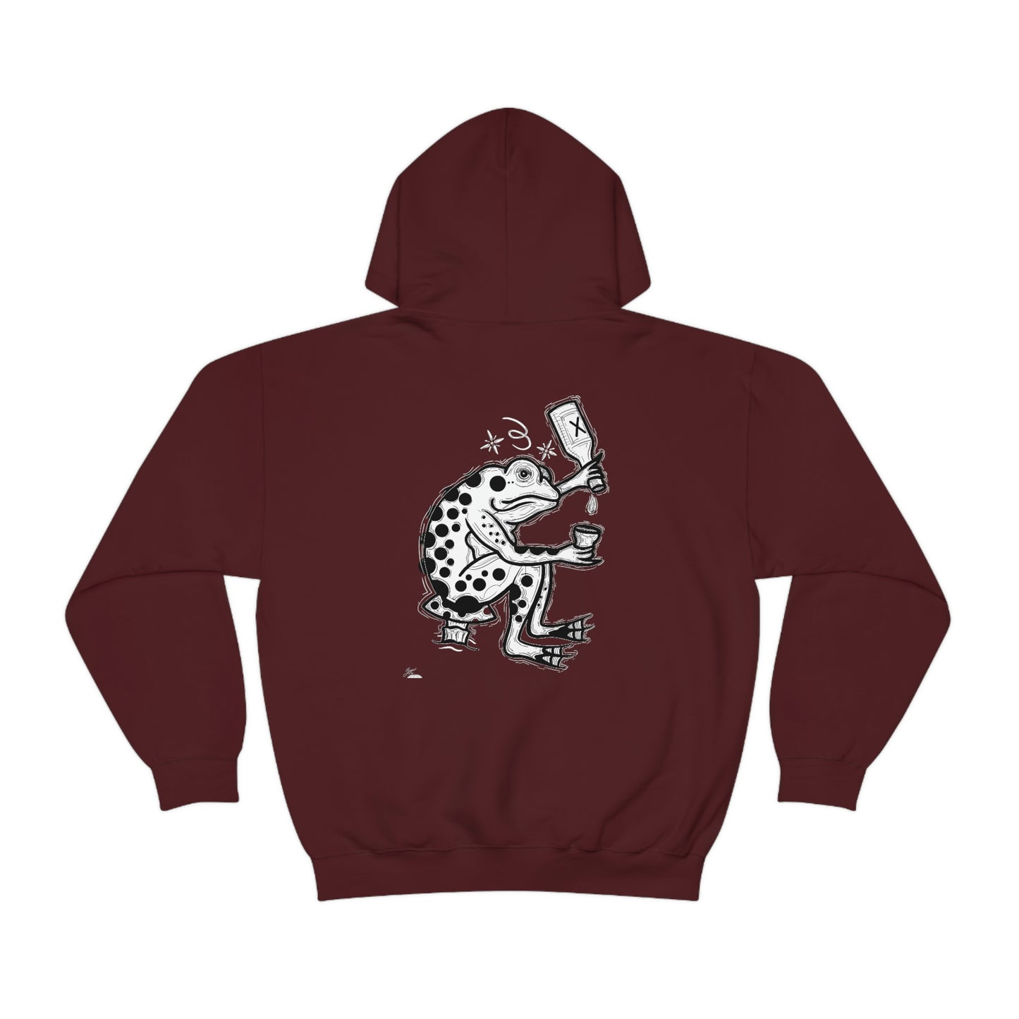 DRUNK FROG Hooded Sweatshirt